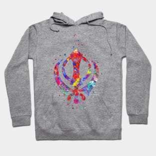 Khanda, Sikh symbol Hoodie